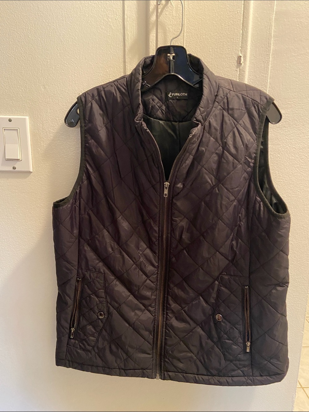 Ruth Loth Quilted Black Sleeveless Vest